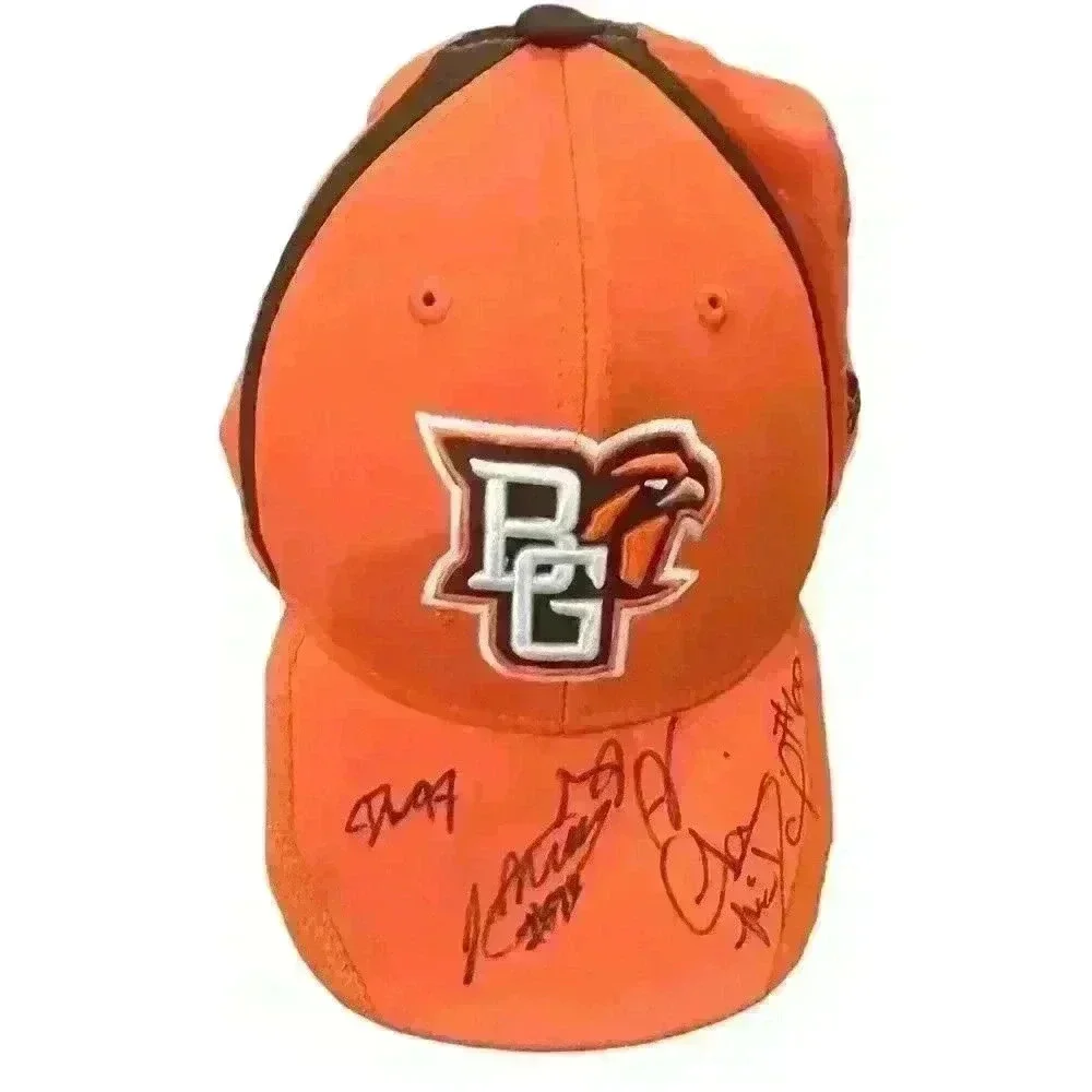 Adidas fitted Bowling Green Falcons baseball cap hat signed signature casual